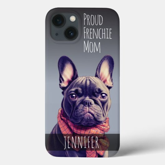 Cute Custom Name French Bulldog Case-Mate iPhone Case (Achterkant)