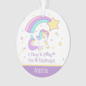 Cute Custom Personalized Magical Rainbow Unicorn (devant)