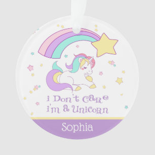 Cute Custom Personalized Magical Rainbow Unicorn