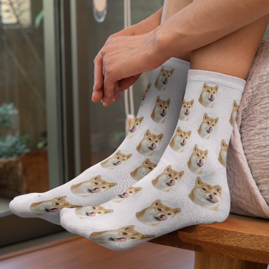 Cute Custom Pet Photo Socks Sokken
