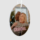 Cute Custom Photo Keepsaké GRANDMA cadeau (devant)