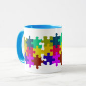 Cute Custom Puzzle Mok (Voorkant links)