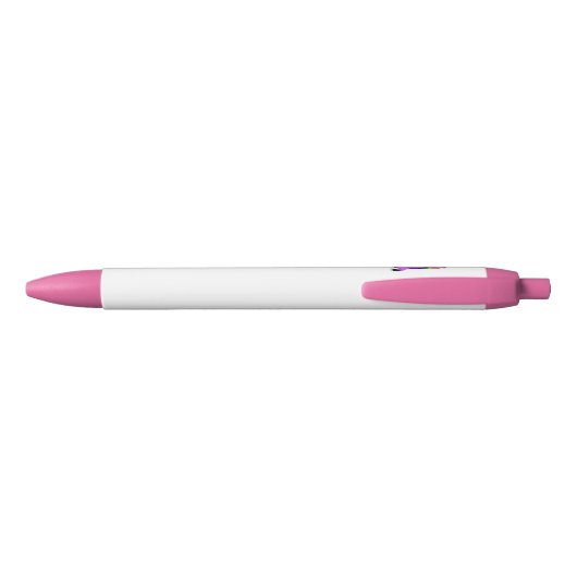 Cute Custom Scruffy Unicorn avec stylo arc-en-ciel (Dos)