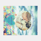 Cute custom viering life memorial T-Shirt Fleece Deken (Voorkant (Horizontaal))