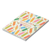 Cute Customizable Pencil Print Notitieblok (Gedraaid)