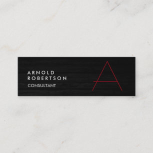 Cute Customize Text Grey Red Trendy Visitekaartje