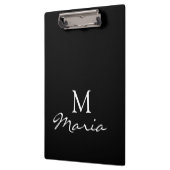 Cute Customized Personalized Black Clipboard  Klembord (Links)