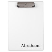 Cute Customized Personalized Name Clipboard  Klembord (Voorkant)