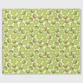 Cute Cut Kiwi Pattern Cadeaupapier (Vlak)