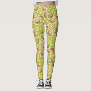 Cute Cut Kiwi Pattern Leggings