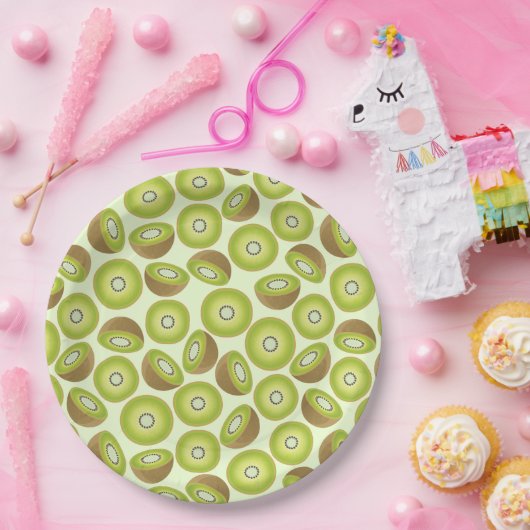 Cute Cut Kiwi Pattern Papieren Bordje