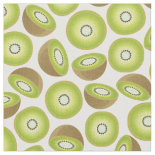 Cute Cut Kiwi Pattern Stof