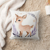 Cute Cute Fawn Nursery Coussin Boho Design - (Couverture)