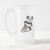 Cute Cycling Panda Matglas Bierpul (Links)
