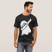 Cute Dabbing Ghost Dab Dance Gesture Pose Hallowee T-shirt (Voorkant volledig)