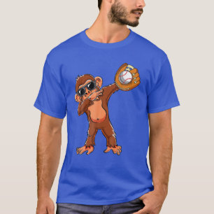 Cute Dabbing Monkey overvalt Dab Baseball Girls Bo T-shirt