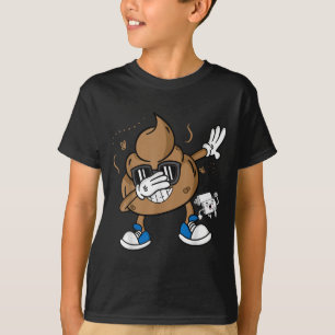 Cute Dabbing Poep Shirt - Grappig Emoticon Ik Poep