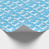 Cute Dachshund Cadeaupapier (Hoek)