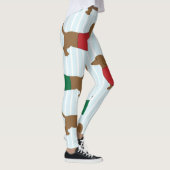 Cute Dachshund Chien Imprimer Leggings (Droite)