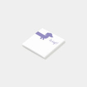 Cute Dachshund Custom Sjabloon Post-it® Notes (Schuin)