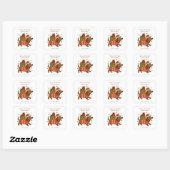 Cute Dachshund Dog Holiday Custom Sticker  (Feuille)