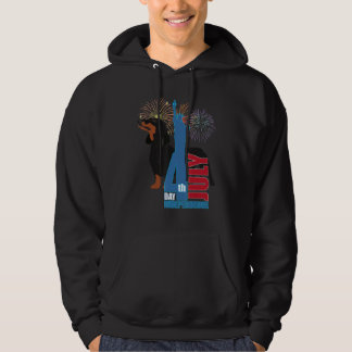 Cute Dachshund Funny Wiener Dog Independence Day Hoodie