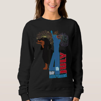 Cute Dachshund Funny Wiener Dog Independence Day Trui