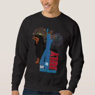 Cute Dachshund Funny Wiener Dog Independence Day Trui