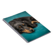 Cute Dachshund Laying Down Notitieboek (Rechterzijde)