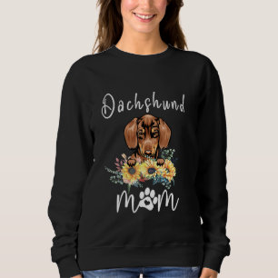Cute Dachshund Ma Sunflower Dog mam Moederdag Trui