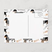 Cute Dachshund of Doxie Pattern Briefkaart (Achterkant)