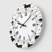 Cute Dachshund of Doxie Pattern Grote Klok (Hoek)