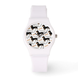 Cute Dachshund of Doxie Pattern Horloge