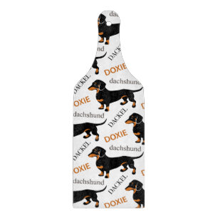 Cute Dachshund of Doxie Pattern Snijplank