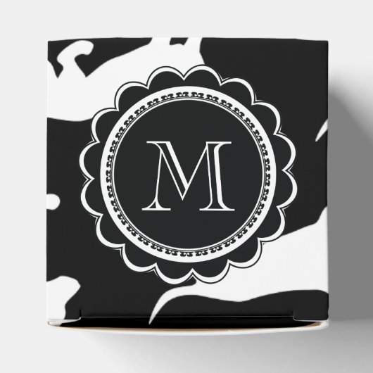 Cute Dachshund Pattern Bedankdoosjes (Bovenkant)