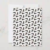 Cute Dachshund Pattern Kaart (Achterkant)