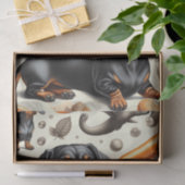Cute Dachshund Pattern Tissuepapier (Geschenk)