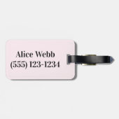 Cute Dachshund Personalized Bagagelabel (Achterkant horizontaal)