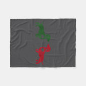 Cute Dachshund Valentines Patrick's Day Lover Dog  Fleece Deken (Voorkant (Horizontaal))