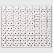 Cute Dachshund Wiener Dog be Mine Valentijns Cadeaupapier (Vlak)