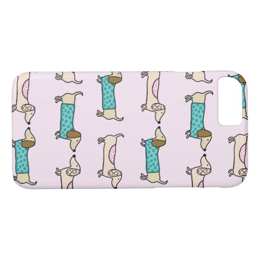 Cute dachshunds Case-Mate iPhone case (Achterkant (Horizontaal))