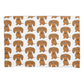 Cute Dachshunds Pattern Kussensloop (Voorkant)