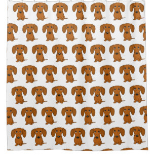 Cute Dachshunds Pattern Wiener Hondenliefhebber Douchegordijn