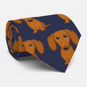 Cute Dachshunds Pattern Wiener Hondenliefhebber Stropdas