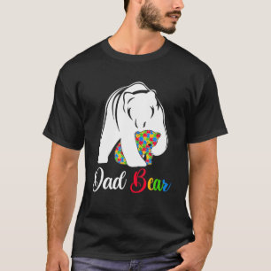 Cute Dad Beer Autism Awareness Autistic Family Lov T-shirt