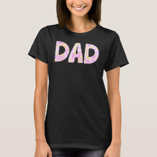 Cute Dad Doughnut Donut Sprinkles Trendy Father Da T-shirt