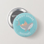 Cute Dad Shark Button (Voorkant /achterkant)