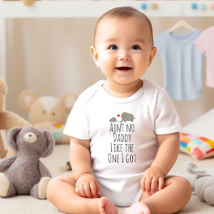 Cute Daddy's Baby Olifanten Bodysuit