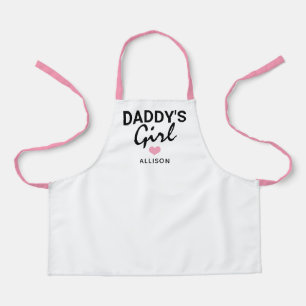 Cute Daddys Girl Pink Heart, speciaal voor Kindere Schort