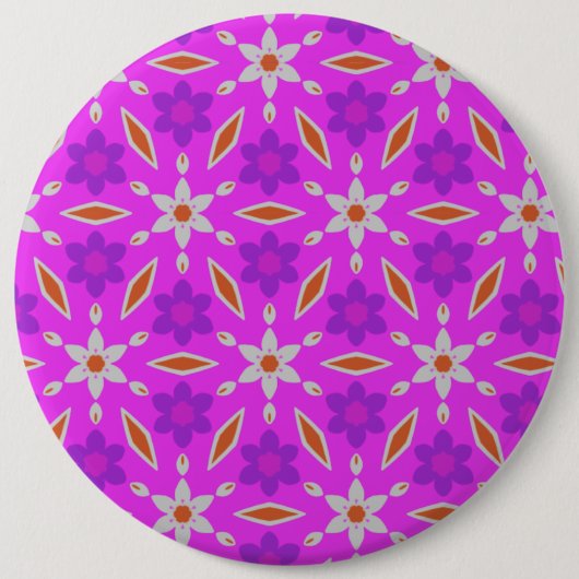 Cute Daffodils Flowers en Diamonds Button (Voorkant)